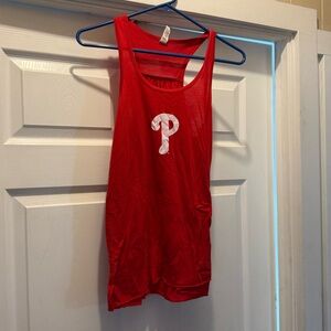 Philadelphia Phillies Red Sleeveless Racerback Tank Top